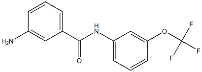 3-amino-N-[3-(trifluoromethoxy)phenyl]benzamide 结构式