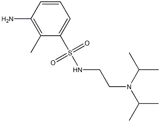 3-amino-N-{2-[bis(propan-2-yl)amino]ethyl}-2-methylbenzene-1-sulfonamide|