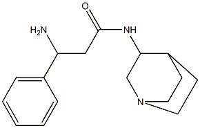 3-amino-N-1-azabicyclo[2.2.2]oct-3-yl-3-phenylpropanamide Structure
