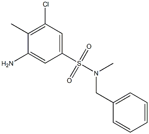 3-amino-N-benzyl-5-chloro-N,4-dimethylbenzene-1-sulfonamide