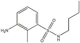 3-amino-N-butyl-2-methylbenzene-1-sulfonamide 结构式