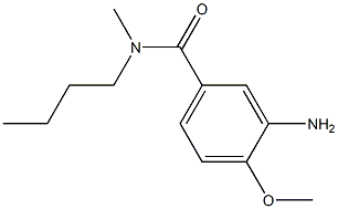 3-amino-N-butyl-4-methoxy-N-methylbenzamide 结构式