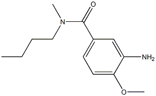 3-amino-N-butyl-4-methoxy-N-methylbenzamide,,结构式