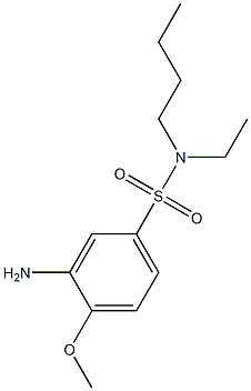 3-amino-N-butyl-N-ethyl-4-methoxybenzene-1-sulfonamide Structure