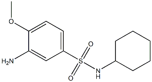  3-amino-N-cyclohexyl-4-methoxybenzene-1-sulfonamide