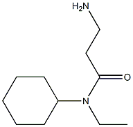 3-amino-N-cyclohexyl-N-ethylpropanamide 结构式