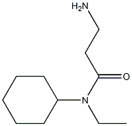 3-amino-N-cyclohexyl-N-ethylpropanamide,,结构式