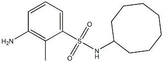 3-amino-N-cyclooctyl-2-methylbenzene-1-sulfonamide,,结构式