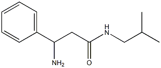 3-amino-N-isobutyl-3-phenylpropanamide Structure