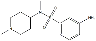 3-amino-N-methyl-N-(1-methylpiperidin-4-yl)benzenesulfonamide