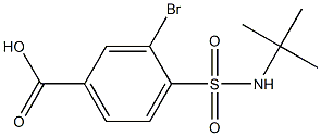 3-bromo-4-(tert-butylsulfamoyl)benzoic acid,,结构式