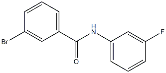 3-bromo-N-(3-fluorophenyl)benzamide,,结构式