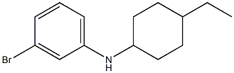 3-bromo-N-(4-ethylcyclohexyl)aniline 化学構造式