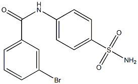 3-bromo-N-(4-sulfamoylphenyl)benzamide,,结构式