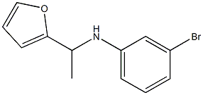 3-bromo-N-[1-(furan-2-yl)ethyl]aniline,,结构式
