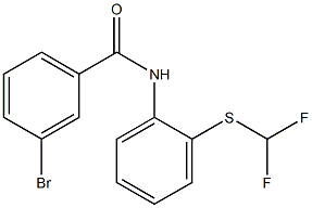 3-bromo-N-{2-[(difluoromethyl)sulfanyl]phenyl}benzamide