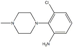 3-chloro-2-(4-methylpiperazin-1-yl)aniline 化学構造式