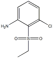 3-chloro-2-(ethylsulfonyl)aniline,,结构式