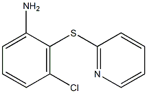 3-chloro-2-(pyridin-2-ylsulfanyl)aniline 化学構造式