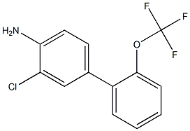 3-chloro-2'-(trifluoromethoxy)-1,1'-biphenyl-4-amine Structure