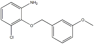 3-chloro-2-[(3-methoxyphenyl)methoxy]aniline 化学構造式