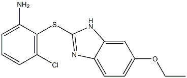 3-chloro-2-[(6-ethoxy-1H-1,3-benzodiazol-2-yl)sulfanyl]aniline