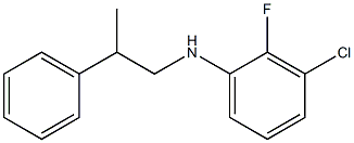 3-chloro-2-fluoro-N-(2-phenylpropyl)aniline 化学構造式