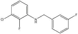 3-chloro-2-fluoro-N-[(3-fluorophenyl)methyl]aniline Struktur