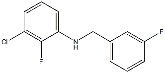 3-chloro-2-fluoro-N-[(3-fluorophenyl)methyl]aniline 结构式