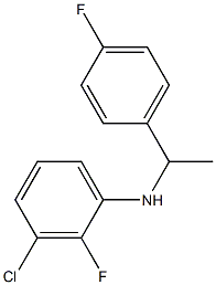 3-chloro-2-fluoro-N-[1-(4-fluorophenyl)ethyl]aniline,,结构式