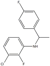 3-chloro-2-fluoro-N-[1-(4-fluorophenyl)ethyl]aniline Structure