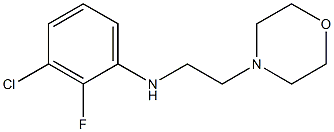 3-chloro-2-fluoro-N-[2-(morpholin-4-yl)ethyl]aniline,,结构式