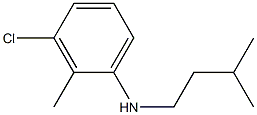 3-chloro-2-methyl-N-(3-methylbutyl)aniline,,结构式