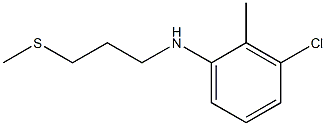 3-chloro-2-methyl-N-[3-(methylsulfanyl)propyl]aniline Structure