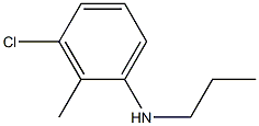 3-chloro-2-methyl-N-propylaniline Structure