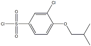 3-chloro-4-(2-methylpropoxy)benzene-1-sulfonyl chloride Struktur