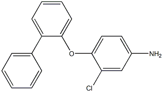 3-chloro-4-(2-phenylphenoxy)aniline,,结构式