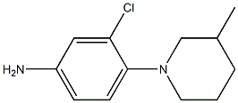 3-chloro-4-(3-methylpiperidin-1-yl)aniline 化学構造式