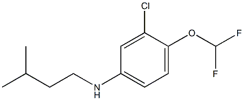 3-chloro-4-(difluoromethoxy)-N-(3-methylbutyl)aniline|