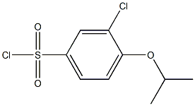 3-chloro-4-(propan-2-yloxy)benzene-1-sulfonyl chloride 结构式