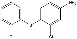 3-chloro-4-[(2-fluorophenyl)sulfanyl]aniline Structure