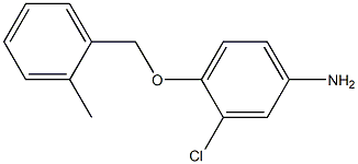 3-chloro-4-[(2-methylbenzyl)oxy]aniline 化学構造式