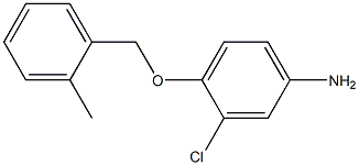 3-chloro-4-[(2-methylbenzyl)oxy]aniline,,结构式