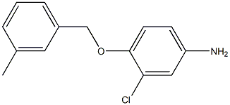 3-chloro-4-[(3-methylbenzyl)oxy]aniline Structure