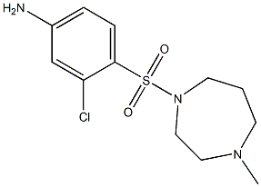 3-chloro-4-[(4-methyl-1,4-diazepane-1-)sulfonyl]aniline Structure