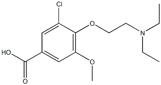  3-chloro-4-[2-(diethylamino)ethoxy]-5-methoxybenzoic acid