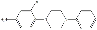 3-chloro-4-[4-(pyridin-2-yl)piperazin-1-yl]aniline Structure