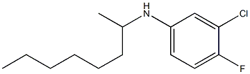 3-chloro-4-fluoro-N-(octan-2-yl)aniline Structure