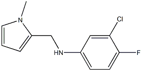  3-chloro-4-fluoro-N-[(1-methyl-1H-pyrrol-2-yl)methyl]aniline