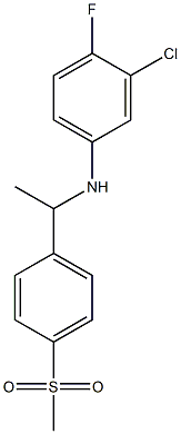 3-chloro-4-fluoro-N-[1-(4-methanesulfonylphenyl)ethyl]aniline